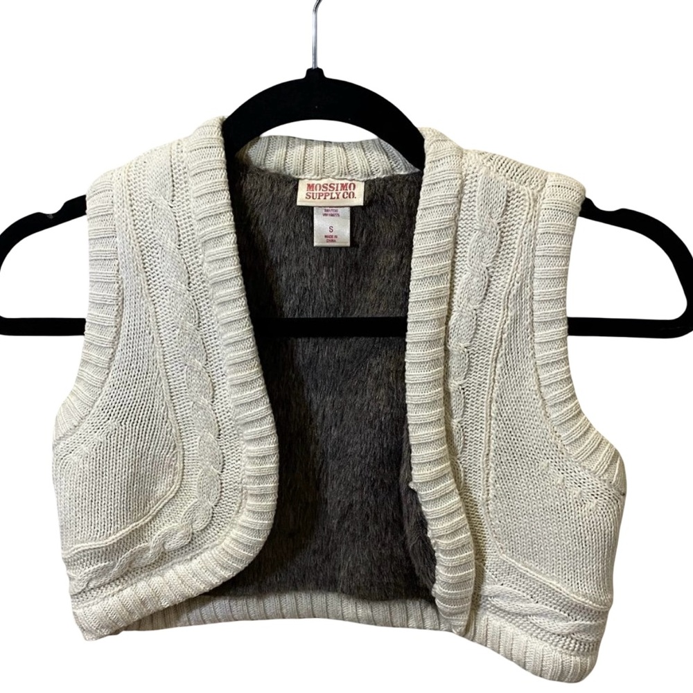 cropped sweater vest